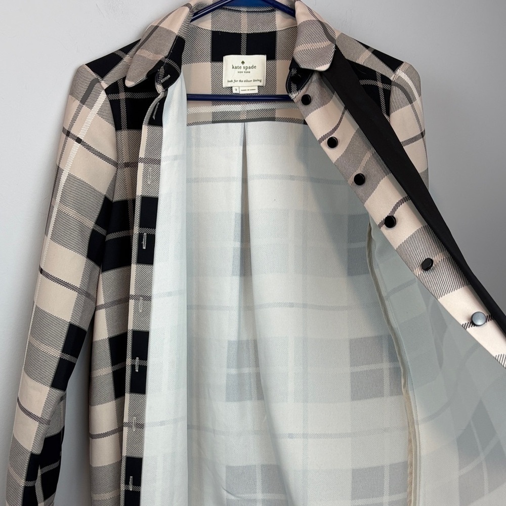 Kate Spade NY Woodland Plaid Griffin Dress with Black Tie - Picture 4 of 11